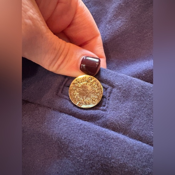 Lilly Pulitzer Madison Skort Size Large Navy Blue With Gold Accent Buttons - Picture 7 of 14